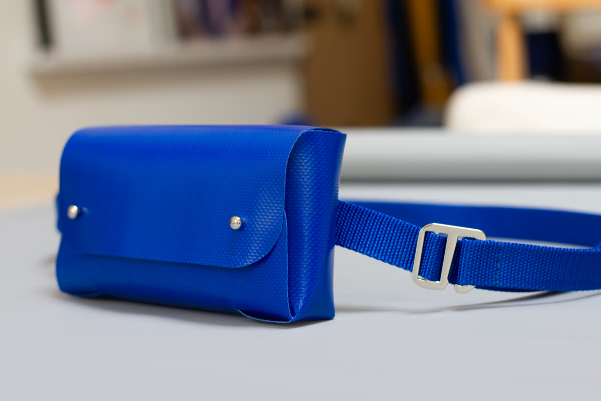 Tasket Fanny Pack in blue
